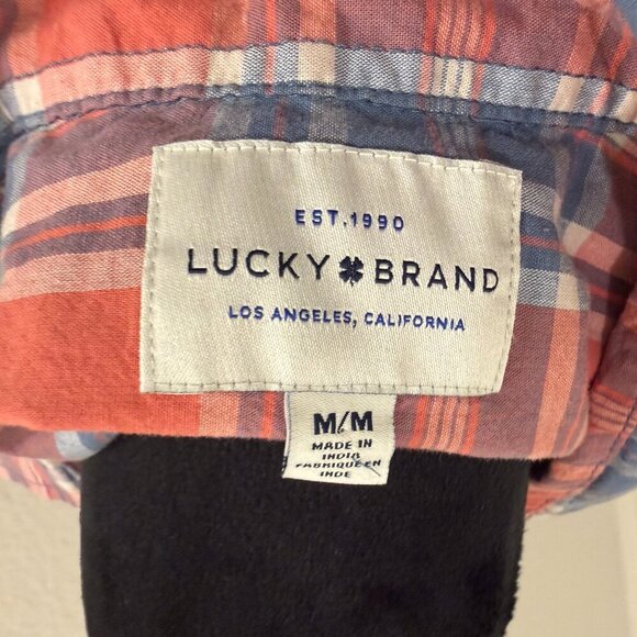 Lucky Brand Shirt Mens Medium Short Sleeve Button-Up Casual - Picture 5 of 5
